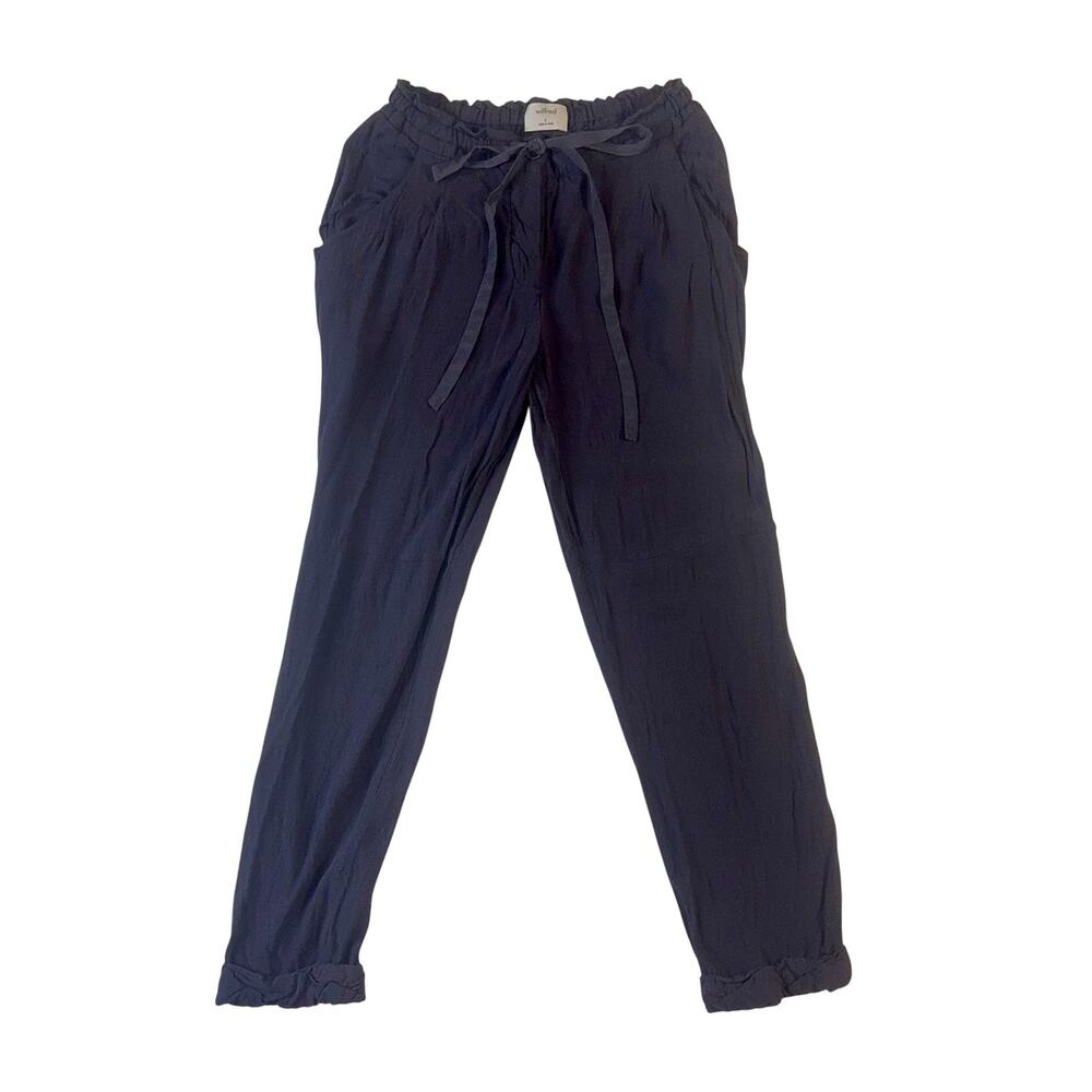 Wilfred Aritzia Marias Paper Bag Dark Gray Pants Women’s Small Quiet Luxury - Picture 4 of 16